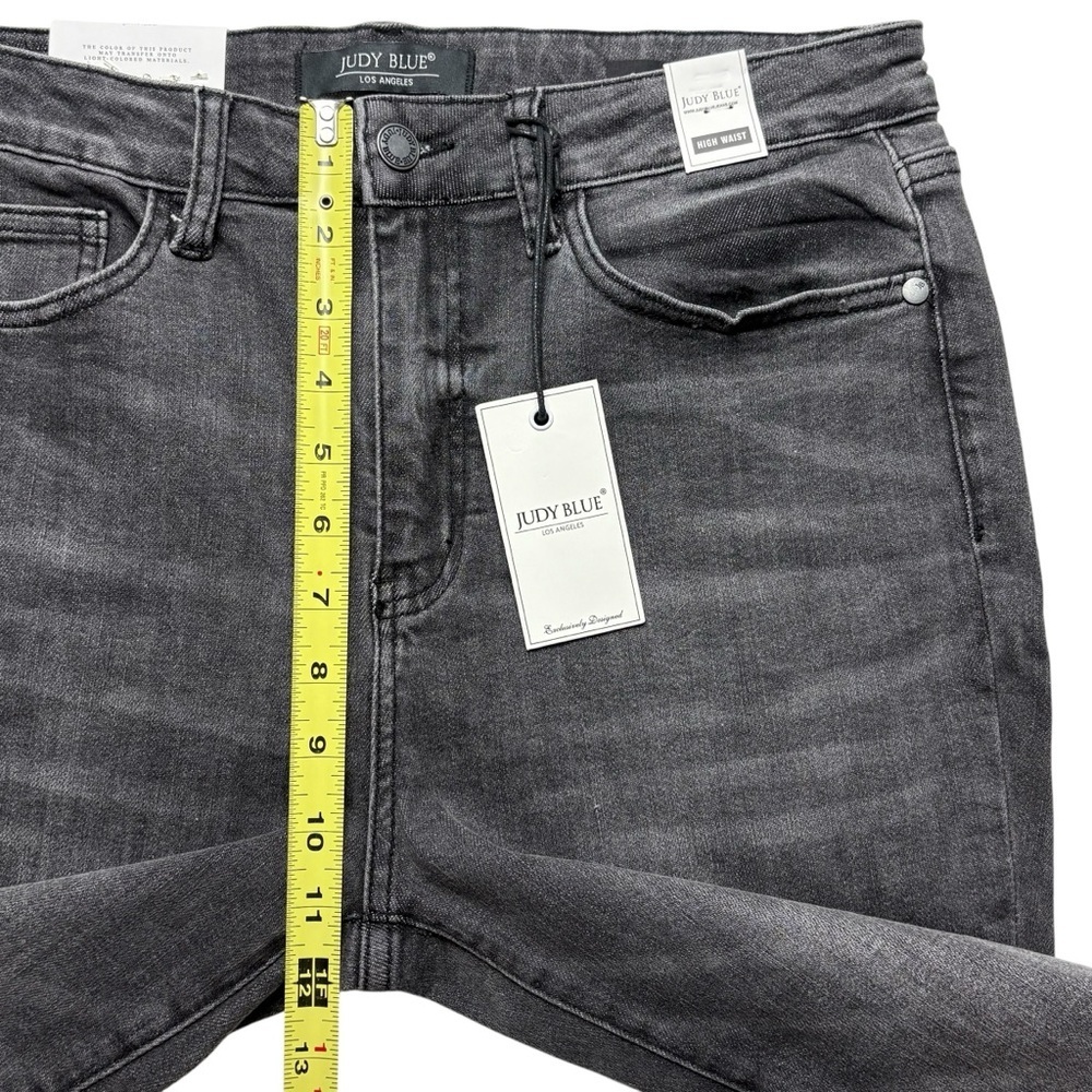 NWT Judy Blue High Rise Skinny Capri Jeans Gray Wash Size 30 Stretch 88238 - Picture 8 of 14